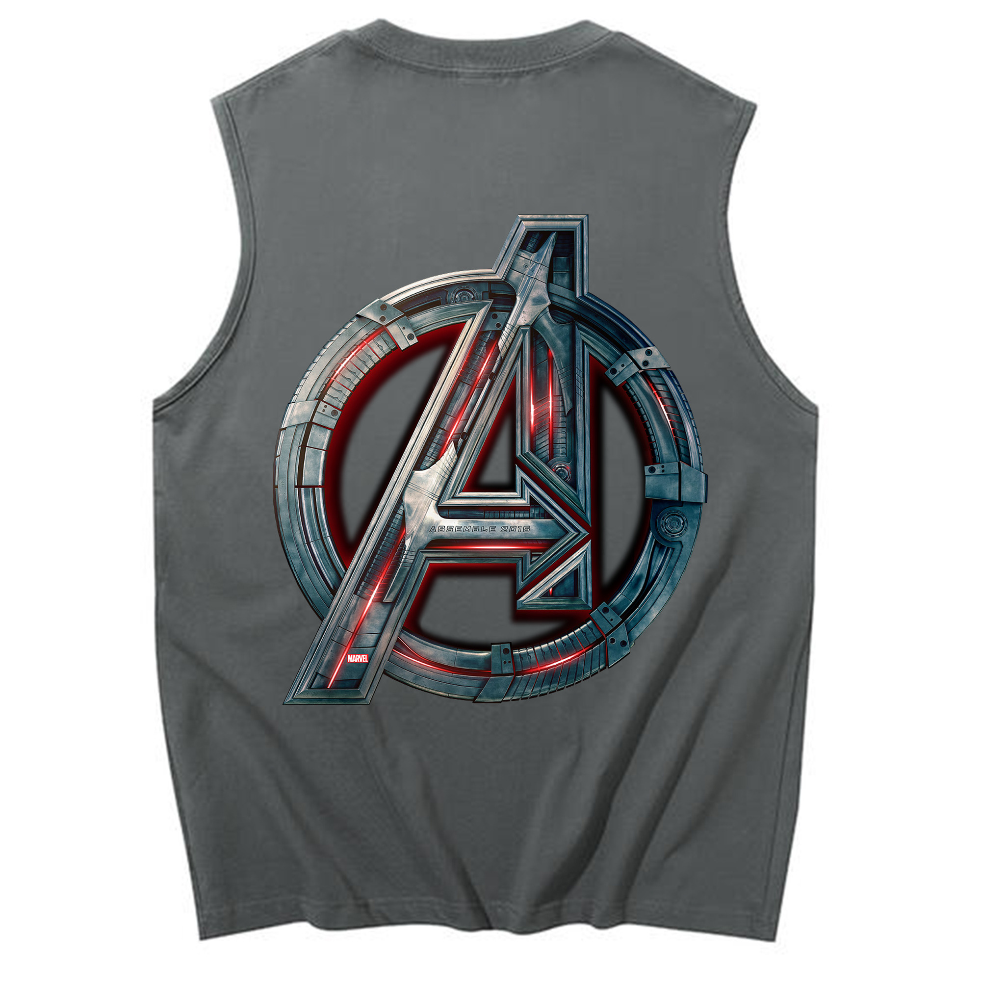 （画像用） アベンジャーズ The Avengers コットン100％タンクトップ（背面プリント）